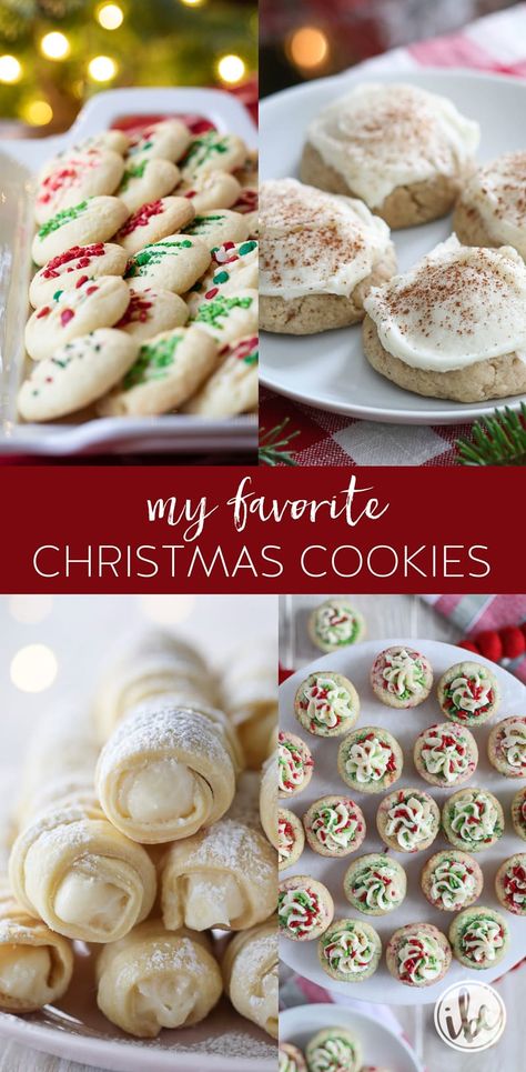 The Best Christmas Cookie Recipes #christmas #cookie #recipe #cookies #holiday #holidaybaking Powdered Sugar Christmas Cookies, 5 Star Christmas Cookies, Keiflies Cookies, Canadian Christmas Cookies, Christmas Cookies And Desserts, Famous Christmas Cookies, Christmas Cookies Snickerdoodles, Cookies For The Holidays, Best Soft Christmas Cookies