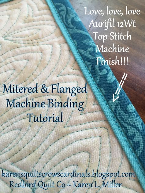 Flanged Binding, Binding Ideas, Machine Binding, Quilt Binding Tutorial, Quilt Techniques, Quilt Borders, Quilt Tips, Binding Tutorial, Quilt Modernen