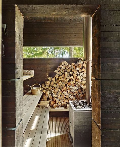 Rustic Saunas, Scandinavian Saunas, Modern Saunas, Sauna House, Finnish Sauna, Decor Books, Sauna Design, Summer Swimming, Pine Walls