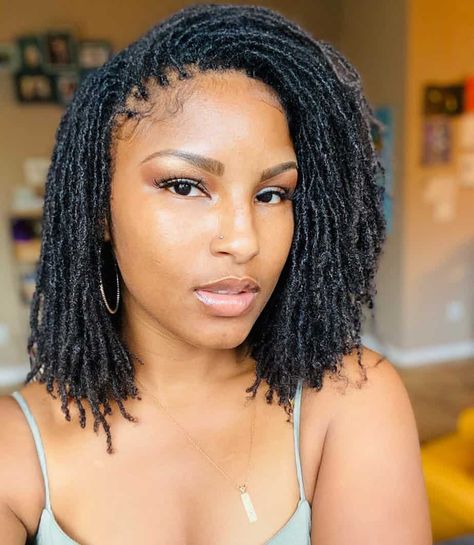 What Does 200 Locs Look Like, Sister Locks Hairstyles, Small Dreads, Loc Ideas, Micro Braids Hairstyles, Dreads Hairstyles, Red Balayage Hair, Short Locs, Hairstyle Examples