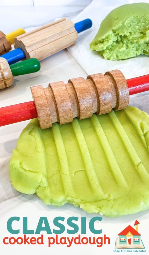 Cooked Playdough With Cream Of Tartar, Playdough Recipe With Cream Of Tartar, Cream Of Tartar Play Dough Recipe, Playdough Recipe Without Cream Of Tartar, Best Cooked Playdough Recipe, Cream Of Tartar Substitute, Cook Playdough Recipe, Soft Playdough Recipe, Cream Of Tartar Recipe