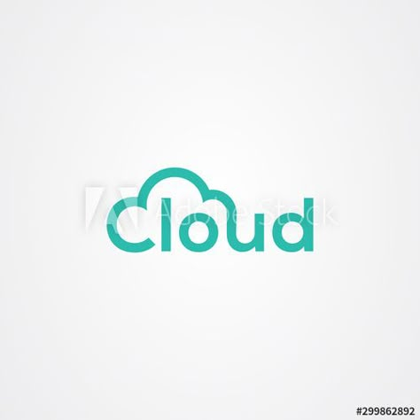 Cloud Logo Design Ideas, Cloud Graphic Design, Cloud Logo Design, Weather Logo, Logo Sketch Design, Wordmark Logo Design, Icon Logo Design, Cloud Logo, Interior Design Colleges