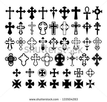 Clipart of vector crosses. In this collection You can find:  Santiago cross, knights teutonic cross, Latin Cross Clenchee, Medieval cross, Basque cross, Bulgarian Orthodox Cross,Budded Cross, Christian cross (Also known as the Latin cross or crux ordinaria), Original Coptic Cross, Coptic Cross, Sun cross, Canterbury cross, Eastern cross, Budded Cross, Greek cross, Lorraine Cross, Occitan cross, Patriarchal cross, Mariner. All Free Download Vector Graphic Image from category Cross. Design by A... Cross With Wings Tattoo, Bible Clipart, Crucifix Art, Small Cross Tattoos, Small Cross Tattoo, Cross Clipart, Cross Silhouette, Christ Tattoo, Knight Tattoo