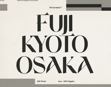 Typefaces on Behance Japanese Like Font, Asian Typography Design, Japanese Logo Design Brand Identity, Japanese Style Typography, Japanese Inspired Design, Japanese Logo Style, Japanese Font Style, Japan Typography Design, Japanese Font Design