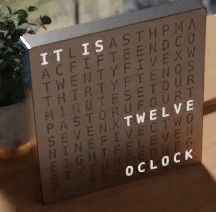 A Word Clock You Don’t Have To Actually Build To Enjoy via hack a day Word Clock, Learn Hacking, Custom Clocks, Led Clock, Wood Work, Electronics Projects, A Word, Blog Tips, New Tricks