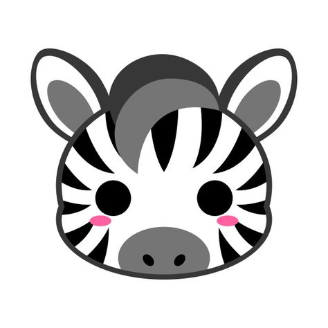 Cute Zebra - Zebra - T-Shirt | TeePublic Bella Brave, Zebra Doodle, Zebra Face Paint, Zebra Drawing, Zebra Face, Zebra Wall, Preschool Art Activities, Cute Kawaii Drawings, Bullet Journal Stickers