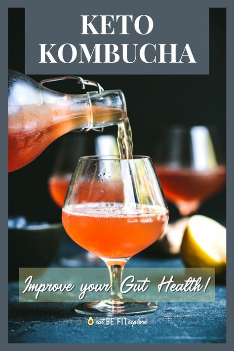 Graphic showing an image of a bottle pouring kombucha in a glass with the title "Keto Kombucha" Diy Kombucha, Workout Recovery Drink, Make Kombucha, Starting A Youtube Channel, Kombucha Recipe, Homemade Kombucha, Happy Gut, Membership Site, Fizzy Drink