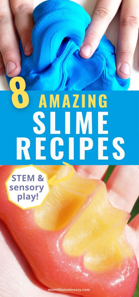 No Mess Slime Recipe, Slime Recipe Easy No Contact Solution, Butter Slime Recipe Without Borax Easy, Slime Recipe No Contact Solution, Slime Recipe Without Borax Easy, No Mess Slime, Slime Without Contact Solution, Cloud Slime Recipe, Make Slime For Kids