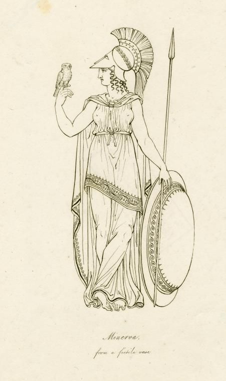 Greek Drawing, Athena Tattoo, Ancient Greek Art, Mythology Tattoos, Greek And Roman Mythology, Engraving Illustration, Roman Goddess, Greek Mythology Art, Athena Goddess