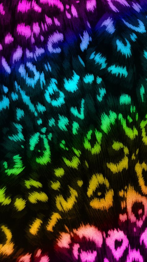 Neon Cheetah Print Wallpaper, Scenekid Wallpaper, Mcbling Background, Mcbling Wallpaper, Scenecore Wallpaper, Scene Core Wallpaper, Rainbow Cheetah Print, Rainbow Zebra Print, Leopard Print Background