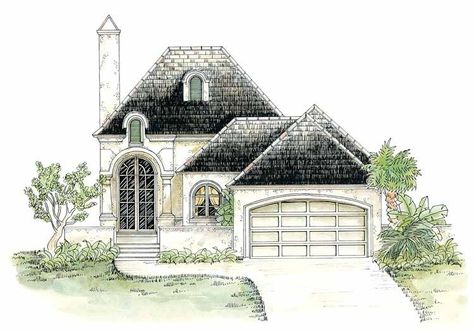 French Country Bathroom, French Country House Plans, Foyer Decorating, Cottage Plan, French Cottage, French Country Cottage, Country House Plans, French Doors Interior, Cottage House Plans