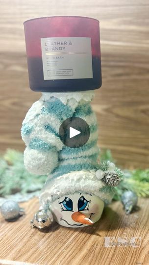 354K views · 9.6K reactions | Snowman decor as a candle holder! Affordable and easily achievable and absolute must have for this holiday season these would make great gifts also!!! #candleholderdesign #dollartreecrafts #diyhomedecor #christmascrafts #winterdecor #wintercrafts #crafting #craftingvideos #craftvideos #happycrafting happy crafting everyone ! | Eat Sleep Craft Create Snowman Wine Glass Candle Holder, Christmas Candle Holders Diy, Blue Christmas Tree Decorations, Snowman Candle Holder, December Crafts, Snowman Candle, Snowman Decor, Christmas Prep, Christmas Craft Fair