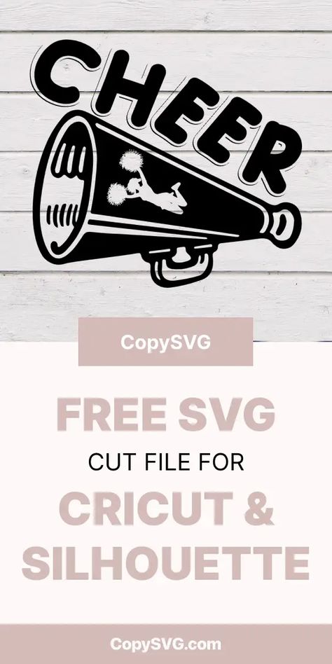 Cheer Svg Free Cut File For Cricut Gear Decorations, Cheer Svg, Custom Onesies, Team Gear, Free Cut Files, Spirit Wear, Free Svg Cut Files, Svg Free, Photo Editing Software