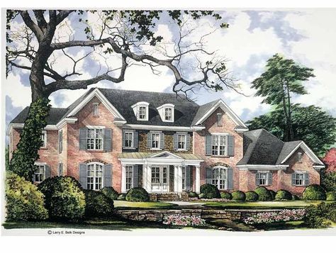 Stone House Plans, House Plans Colonial, Colonial Style House Plans, Victorian House Plans, Colonial House Plans, Affordable House Plans, Colonial Exterior, Beach House Plans, Southern House Plans