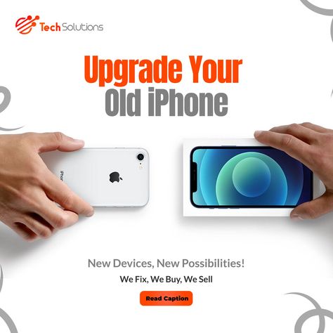 📱✨ Upgrade Your Old iPhone with Tech Solutions! Get the latest devices and experience new possibilities. We fix, buy, and sell iPhones, making the upgrade process seamless and affordable. Don't miss out on our exclusive launch deals! Trade in your old iPhone today and step into the future of mobile technology. #TechSolutions #iPhoneUpgrade #TradeInYourOldiPhone #NewDevices #TechRepair #WeFixWeBuyWeSell #MobileTechnology #USA #UpgradeYourPhone #TechDeals #iPhoneTradeIn #TechLife #Smartpho... How To Backup Iphone, Apple Button On Phone Hack, Mobile Phone Repair Tools, Iphone Upgrade, Apple Iphone Repair, Mobile Technology, Technology, Repair, Iphone