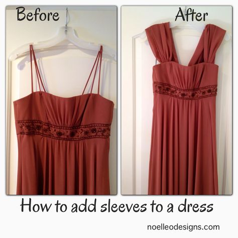 step by step tutorial: how to add sleeves to a strapless dress Adding A Gusset To A Dress, How To Make A Strapless Dress Modest, Add Sleeves To Halter Dress, Add Straps To Dress, How To Add Straps To A Dress, Adding Straps To Strapless Dress Diy, Adding Straps To A Strapless Dress, Adding Sleeves To A Dress, How To Make A Spaghetti Strap Dress Modest