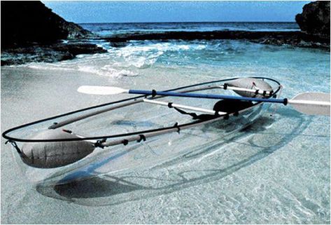 Transparent Kayak Canoe Pictures, Glass Bottom Boat, Canoe And Kayak, Standup Paddle, Underwater World, Awesome Stuff, Go Camping, Water Crafts, Camping Trips