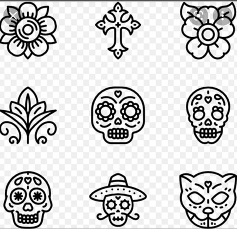 Oaxaca Tattoo, Mexico Inspired Tattoo, Mexican Skull Tattoos, Cd Crafts Diy, Uv Painting, Mexican Tattoo, Mama Fashion, Doodle Bug, Flash Ideas