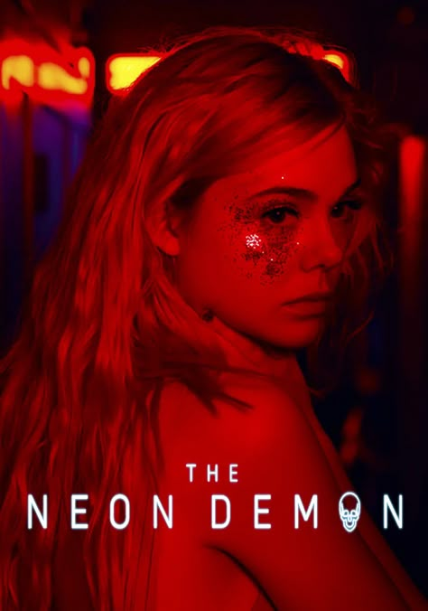 THE  NEON DEMON Nicolas Winding Refn (2016) Neon Demon Movie, Aspiring Model, Movie Character Posters, Demon Aesthetic, Neon Demon, The Neon Demon, Selfie Pose, Film Poster Design, Horror Movie Posters