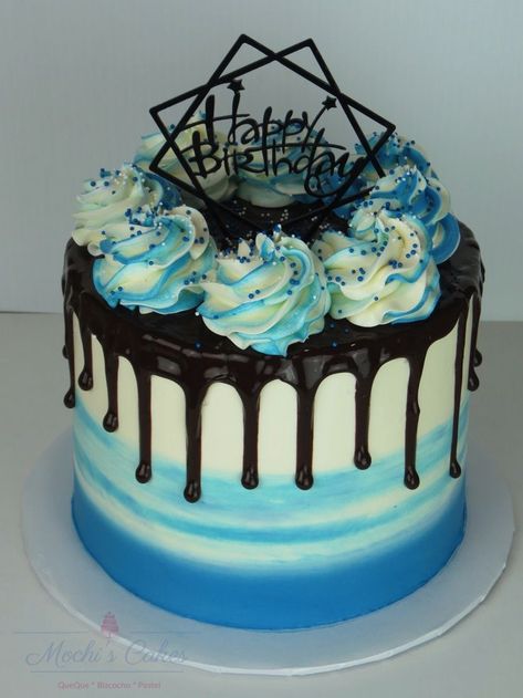 Choc Drip Cake, Male Cakes, Birthday Cake For Men, Cake For Men, Buttercream Cake Designs, Chocolate Cake Designs, 21st Birthday Cakes, Fathers Day Cake, Mini Cakes Birthday