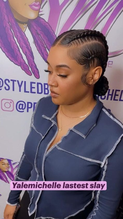 Braided Ponytail Braids, 4 Feed In Braids, Hairstyles Sleek, Sleek Braided Ponytail, Cornrows Braids For Black Women, Feed In Braids, Two Braid Hairstyles, Feed In Braids Hairstyles, Box Braids Hairstyles For Black Women