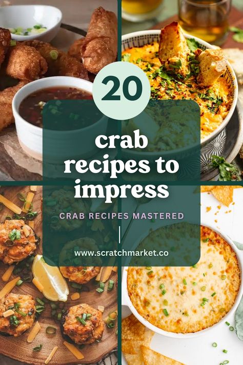 Explore a delicious variety of crab dishes with my collection of 20 Crab Recipes sure to please at any dinner table. From traditional favorites to creative new ideas, I’ve assembled a range of options to suit different tastes and even skill levels. Crab Main Dish Recipes, Crab Newburg Recipe, Crab Dinner Ideas, Crab Dinner Recipes, Homemade Sweet Chili Sauce, Crab Sushi, Cajun Crab, Crab Party, Seafood Salad Pasta