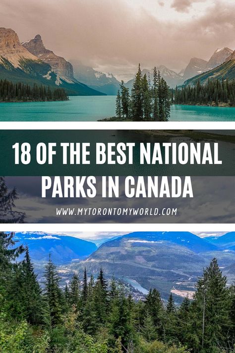 Canada's got almost 40 stunning national parks worth exploring but I've polled some of my fellow travel bloggers to round up the 18 absolute best ones in this post. The parks are the ones you absolutely can not miss on a trip to Canada. #mytorontomyworld #canada #nationalparks Road Trip Canada, Auyuittuq National Park, Canadian National Parks, Jasper National Park Canada, Fundy National Park, Ontario Road Trip, Pacific Rim National Park, Best National Parks, Hiking Adventures