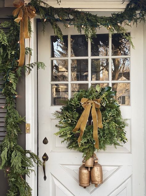 Wreath Making Party — Nine and Sixteen Home Wreath Making Party, Tessa Foley, Christmas Decor Inspiration, Christmas Front Doors, Unique Christmas Decorations, Cottage Christmas, Antique Christmas, Country Christmas, Christmas Deco