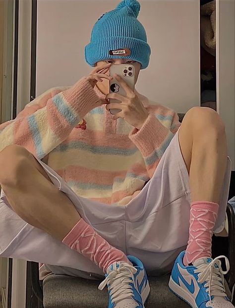 Pastel Boy Outfit, Pastel Outfit Men, Cute Pastel Outfits, Soft Boy Outfits, Outfits Pastel, Pastel Outfit, Pastel Fashion, Swaggy Outfits