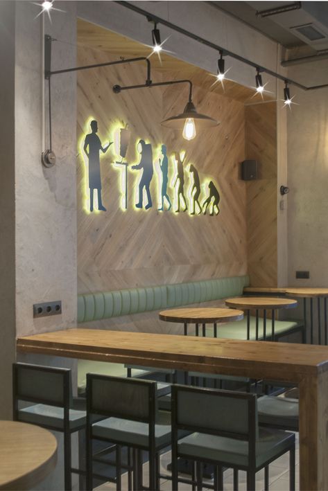 Grill Bar Design, Shawarma Cafe Design, Fast Food Cafe Interior Design, Street Food Interior Design, Resturant Ideas Design Interiors Fast Food, Shawarma Shop Design Ideas, Fast Food Interior Design Ideas, Street Food Design Ideas Restaurants, Shawarma Restaurant Interior Design