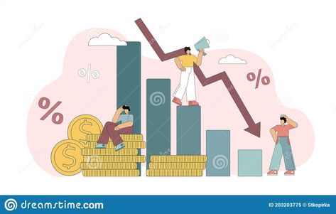 Financial Crisis. the Collapse of the Economy Stock Vector - Illustration of credit, collapse: 203203775 Economy Aesthetic, Financial Crisis, Background Illustration, Cartoon Shows, Aesthetic Wallpapers, White Background, Stock Vector, Vector Illustration, Wallpapers