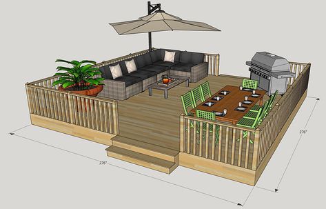 $10k Deck: Wood Vs. Composite Deck Furniture Layout, Deck Wood, Deck Building Plans, Deck Layout, Patio Deck Designs, Deck Construction, Cool Deck, House Deck, Deck Plans