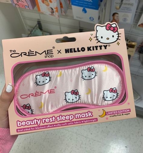 Hello Kitty Shop, The Creme Shop, Sanrio Accessories, Creme Shop, Sleeping Mask, Vegan Beauty, Sleep Mask, Glow Up?, Better Sleep