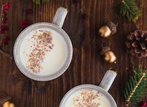 Eggnog Peppermint Dessert, Homemade Eggnog, Dessert For Two, Eggnog Recipe, Winter Desserts, Cooking For One, Cooking For Two, Batch Cooking, Meals For Two