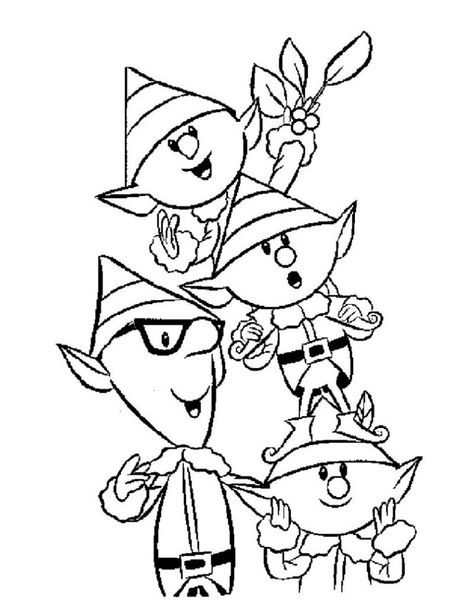 Christmas Elf Coloring Pages                              … Rudolph Coloring Pages, Elf Coloring Pages, Elf Coloring, Rudolph Red Nosed Reindeer, Rudolph The Red Nosed Reindeer, Misfit Toys, Tree Coloring Page, Coloring Pages For Girls, Rudolph The Red