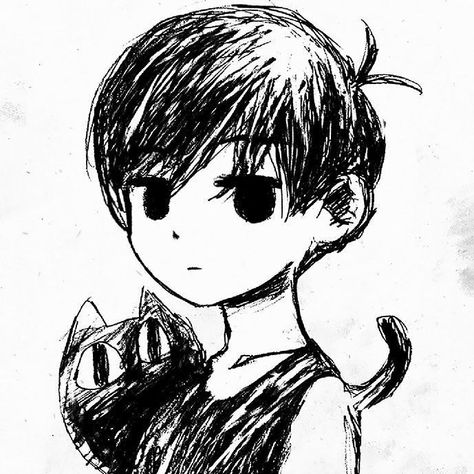 Discord Server, A Boy, Black And White, Hair, White, Black