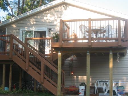 Bi-Level Deck and Patio : 12 Steps (with Pictures) - Instructables Multiple Level Deck Ideas, Build A Floating Deck, Level Garden, Bi Level Homes, Building A Floating Deck, Tiered Deck, Deck And Patio, Sunroom Ideas, Floating Deck