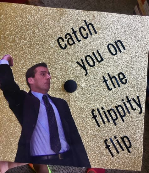 “May your hats fly as high as your dreams” the office graduation cap Cap Decorating Ideas, College Graduation Cap Ideas, Funny Graduation Caps, Creative Graduation Caps, Grad Hats, College Grad Cap Ideas, Abi Motto, High School Graduation Cap, College Graduation Cap Decoration