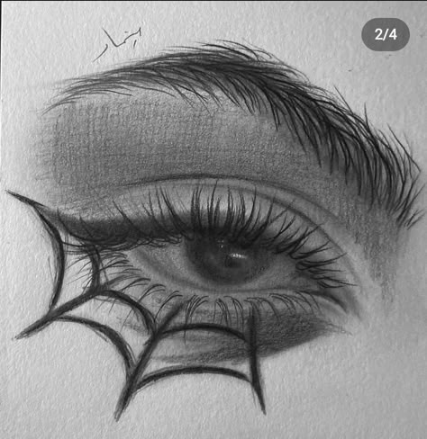 Edgy Eye Drawing, Spider Eyes Drawing, Eye Drawing Ideas, Love Digital Art, Easy Eye Drawing, Minimal Tattoo Designs, Minimal Tattoo Ideas, Eye Sketch, Start Painting