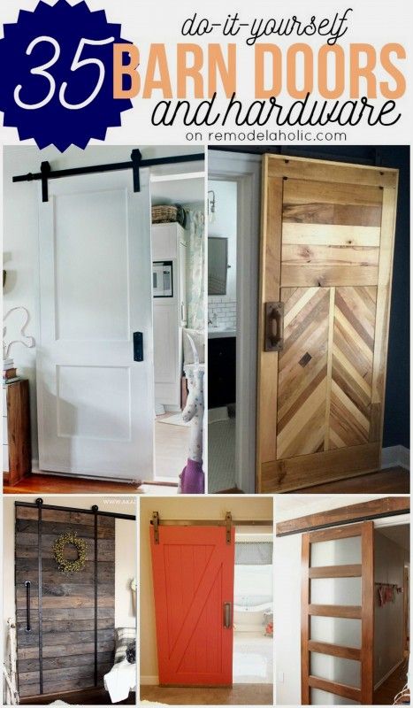 35 DIY Barn Doors Rolling Door Hardware Ideas Door Hardware Ideas, Bathroom Barn Door, Hardware Ideas, Houses Architecture, Rustic Door, Diy Barn, Barn Door Designs, Sliding Closet Doors, Rolling Door