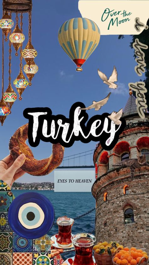 Turkey Poster Board, Turkey Trip Aesthetic, Wanderlust Wallpapers, Turkey Collage, Social Advertising Design, Istanbul Places To Visit, Turkey Vacation, Istanbul Turkey Photography, Travel Collage