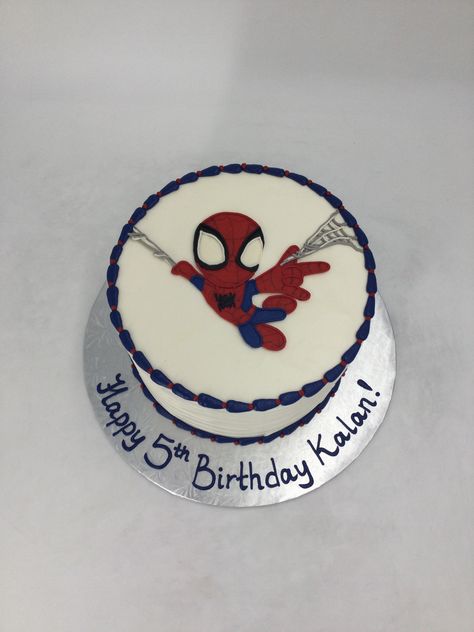 Cartoon Cake For Boys, Boys Birthday Cakes Simple, Simple Cake Designs For Boys, Simple Birthday Cake For Boys, Cake Designs For Boy, Buttercream Birthday Cake, Bulletin Journal, Simple Cake Designs, Happy 5th Birthday