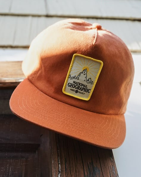 National Geographic X Parks Project Peaks Patch Hat | Parks Project | National Parks Hat National Park Hat, National Geographic Collection, National Geographic Clothes, Granola Hats, Cool Caps Hat, Granola Hat, National Park Outfit, Hat With Patch, Parks Project