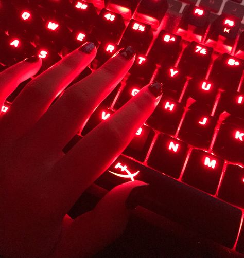 Red Keyboard Aesthetic, Red Computer Aesthetic, Red Gamer Aesthetic, Red Gaming Aesthetic, Red Cybercore, Red Webcore, Plain Images, Red Cyberpunk, Red Keyboard