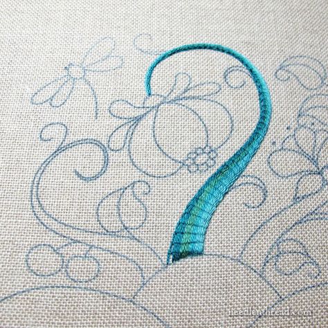 Bordado Jacobean, Crewel Embroidery Tutorial, Stem Stitch, Crewel Embroidery Patterns, Crewel Embroidery Kits, Learn Embroidery, Seed Stitch, Crewel Embroidery, Embroidery Needles