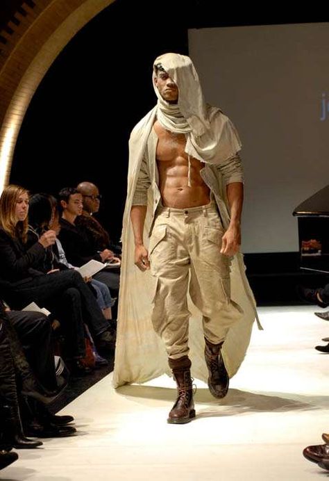 Toga Party Menswear: Jose Duran Spring 2010 Collection Channels Gladiators & Greeks Haitian Revolution, Toga Party, Organized Chaos, Fantasy Costumes, Avant Garde Fashion, Fantasy Clothing, Burning Man, Festival Outfits, I Saw