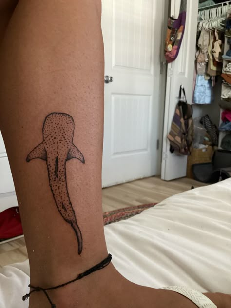 Surfer Tattoo, Whale Shark Tattoo, Beachy Tattoos, Sea Tattoo, Shark Tattoo, Shark Tattoos, Dainty Tattoos, Subtle Tattoos, Time Tattoos