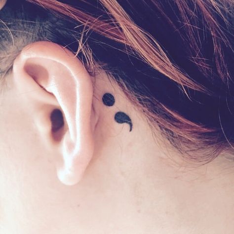 Semicolon Project | Tattoo Ideas Tattoo Semicolon, Semicolon Tattoo Meaning, Semicolon Tattoos, Colon Tattoo, Semicolon Project, Latest Tattoo Design, Tattoos Meaning, Semi Colon, Tattoo Power