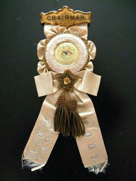 Ribbon Award, Award Ribbons, Award Ribbon, Odd Fellows, Top Reads, Vintage Ribbon, Ribbon Work, Metal Pins, Altered Art