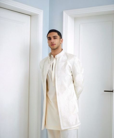 Men Ethnic Wear India, Vedang Raina, Man Celebrity, Wedding Kurta For Men, Indian Groom Wear, Reception Outfit, Sherwani For Men, Men's Ethnic Wear, Kurta Pyjama